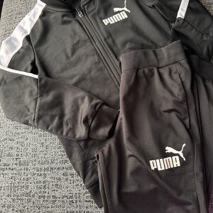 Puma Kids Black Tracksuit